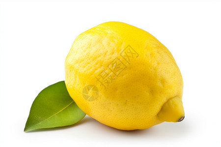 一颗黄色的柠檬图片