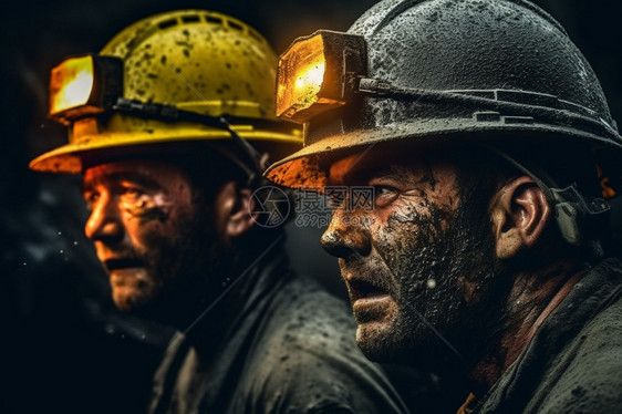 黑暗的煤矿环境图片