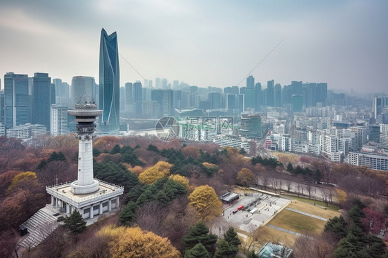 繁华的城市建筑图片