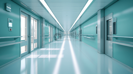 现代化医院走廊设计图片