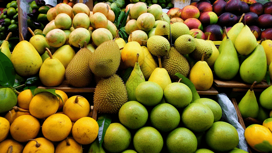 商店的热带水果图片