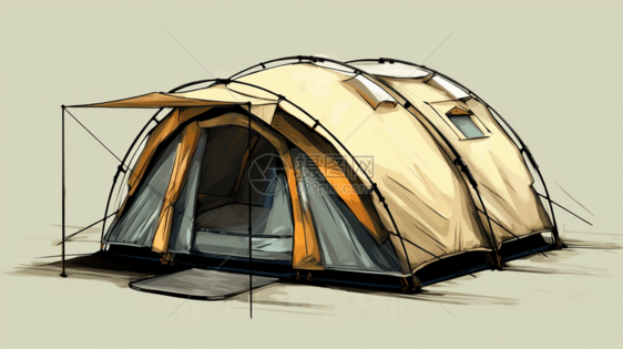 野营帐篷设计图:图片