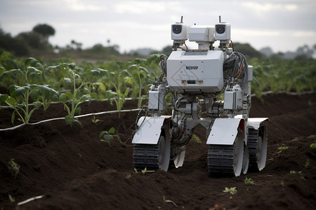 农场内的智能机器人图片