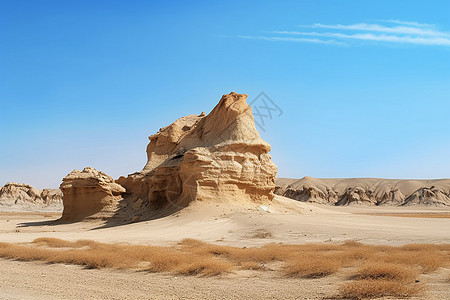 一望无际的沙漠景观图片