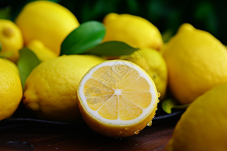 多汁的水果柠檬图片