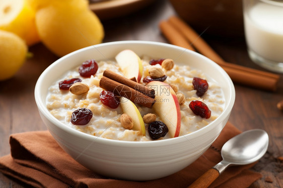 健康早餐美食-燕麦粥图片