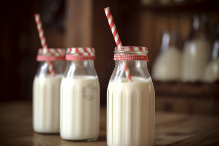 营养丰富的牛奶饮品图片