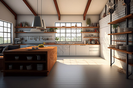 极简家居厨房空间图片
