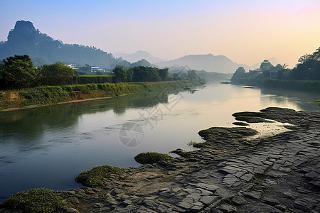 美丽河流风景图片