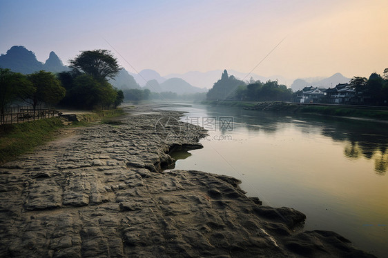 美丽的河流风景图片