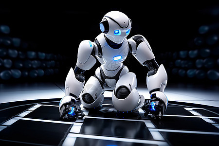 未来主义的AI智能机器人图片