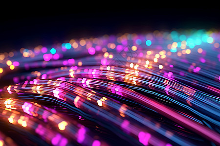 未来主义光纤电缆背景图片
