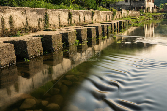 美丽的古村落风景图片