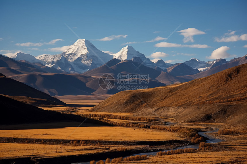 西藏雪山风景图片