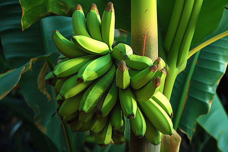 生长的香蕉树图片
