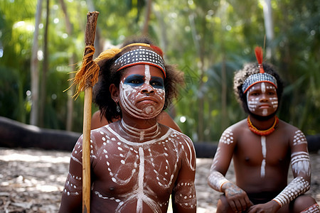 澳大利亚原住民背景图片