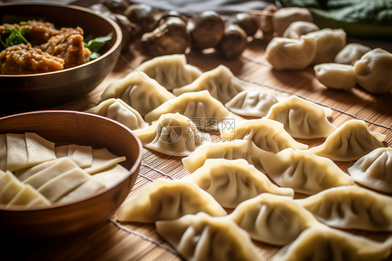 传统饺子制作图片