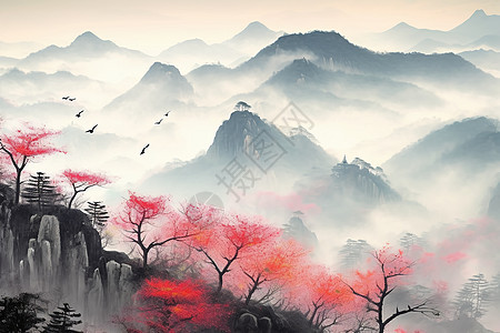中国传统风景画图片