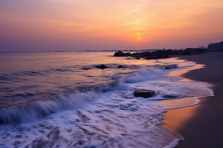 浪漫的海边图片