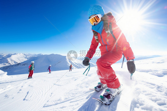 冬季滑雪运动图片