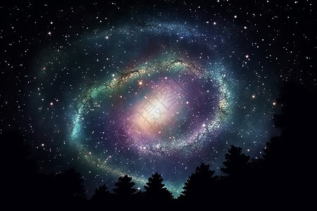梦幻银河系星空图片