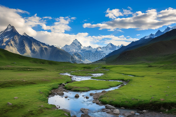 山谷的景致图片