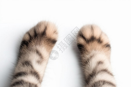 毛茸茸的小猫爪图片