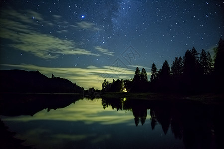 繁星点点的夜空背景图片