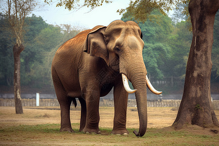 温顺的大象图片