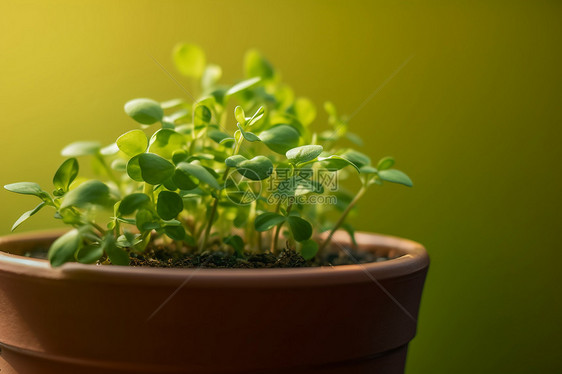 翠绿的植物图片