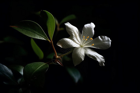 黑暗的背景的茉莉花图片