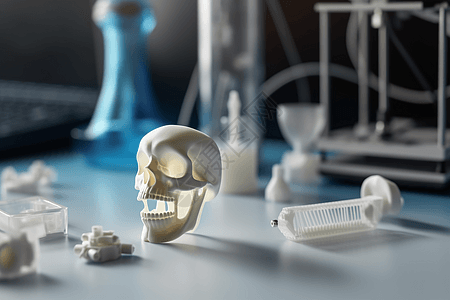 3D医疗头骨模型图片