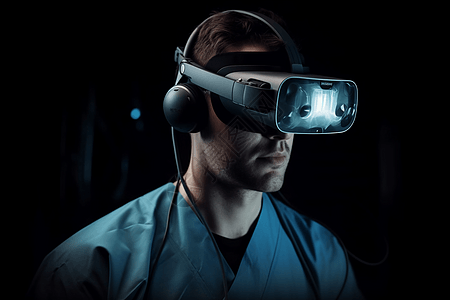 医生利用VR眼镜图片