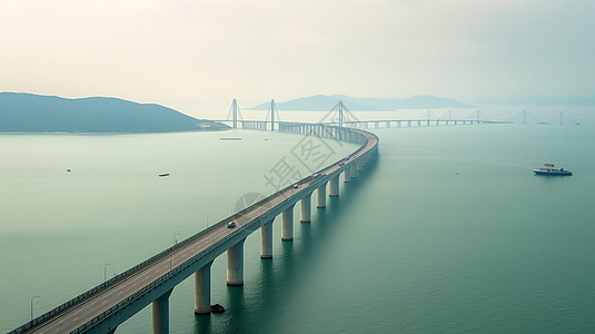 港珠澳大桥上高清图片