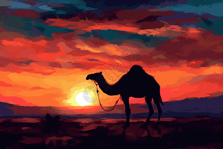 雄伟的骆驼图片