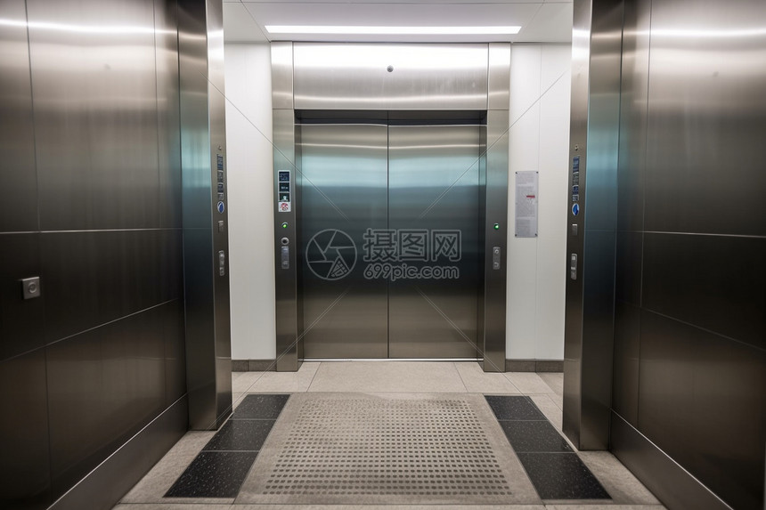 商务建筑的电梯图片