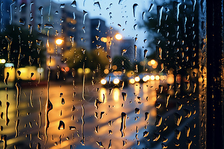 雨水溅到窗户上高清图片