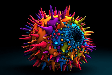 病毒细胞的示意图图片