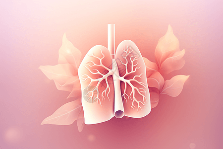 健康肺的绘图图片