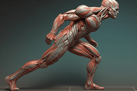 人体肌肉和肌腱的模型图片