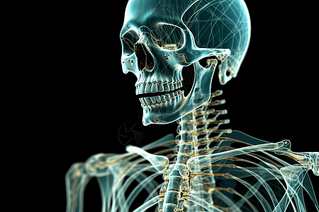 人体全身骨骼的模型图片