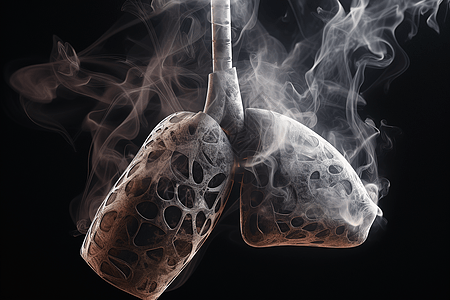 吸烟对肺部的坏处图片