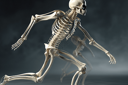 肌肉骨骼系统模型背景图片