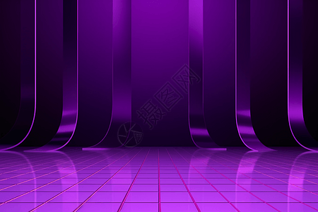 紫色的舞台效果图片