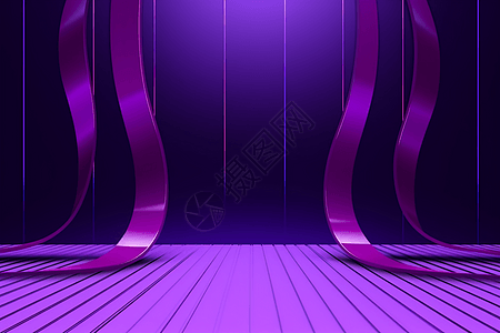 紫罗兰颜色的舞台背景图片