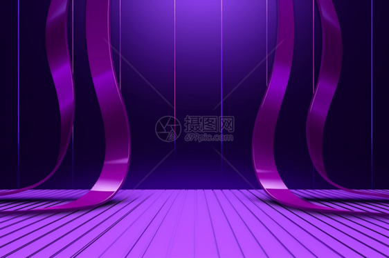 紫罗兰颜色的舞台图片