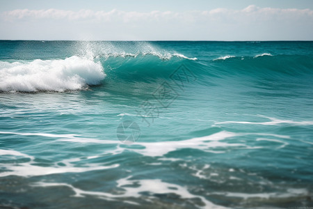 海中激荡的浪花背景图片