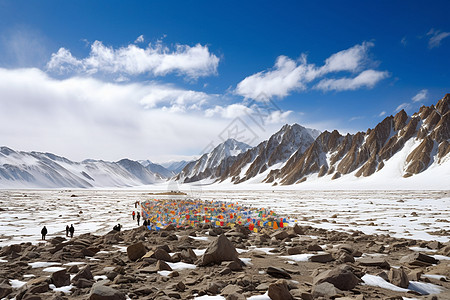 美丽的自然风景雪山图片