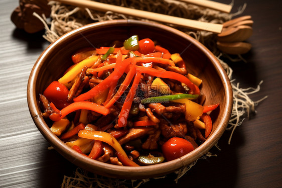 桌子上的美食食物图片