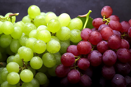 新鲜葡萄成熟的多汁葡萄背景